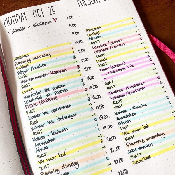 Balancing my energy by meticulously planning my days